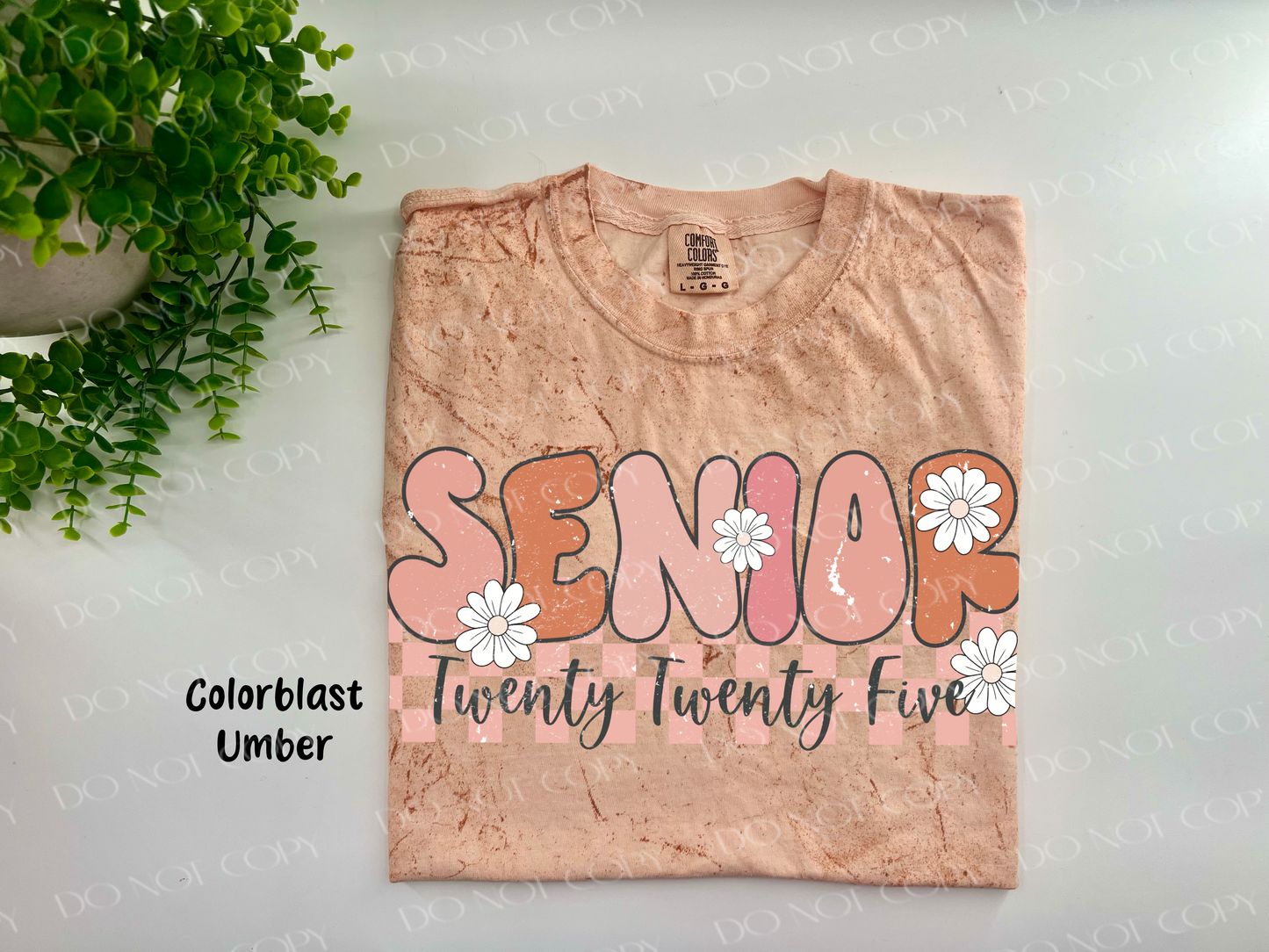 Senior Twenty Twenty Five - Umber Colorblast Tshirt