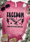 Freedom Born to be Wild and Free Pink Splatter