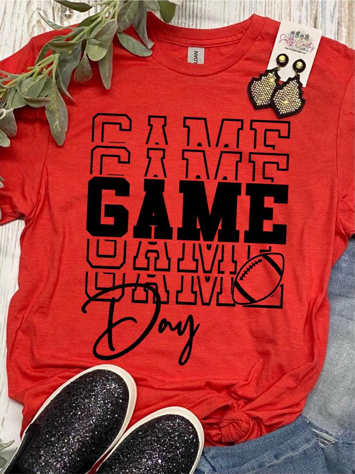 Game Day Game Day Football Colorful Tees