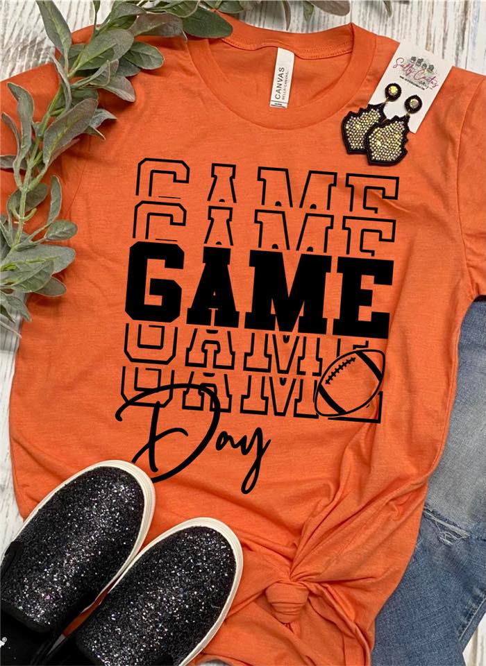 Game Day Game Day Football Colorful Tees