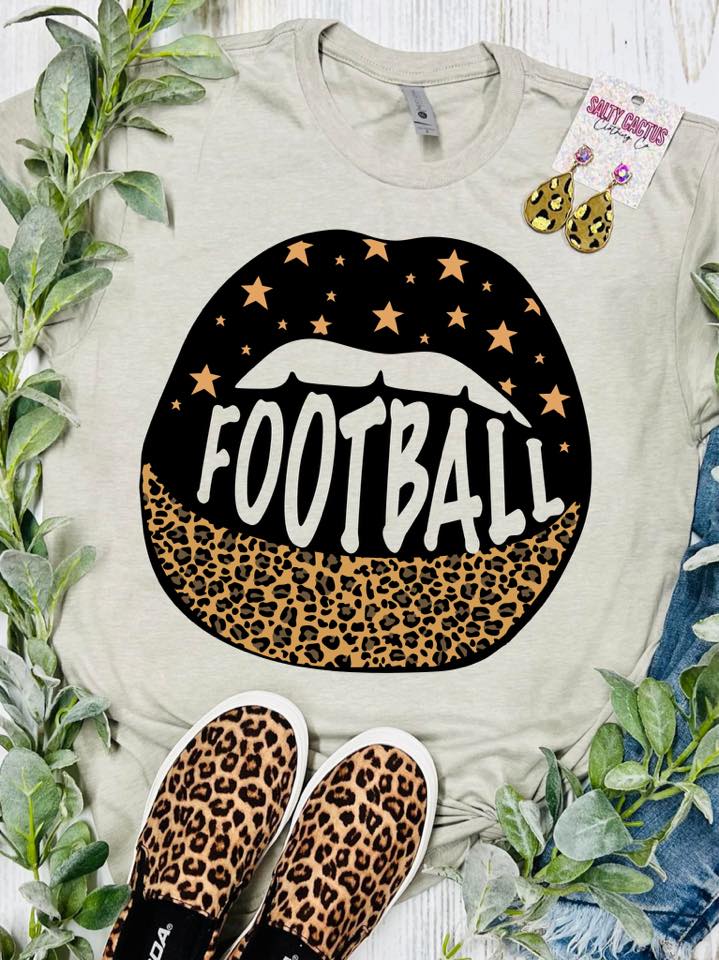 Kids Leopard Lips Ash Grey Tee