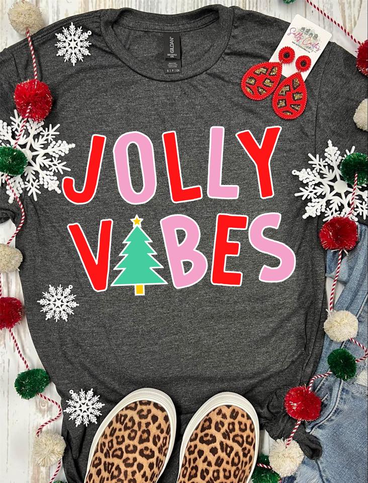 *DTG* Jolly Vibes Dark Grey Tee