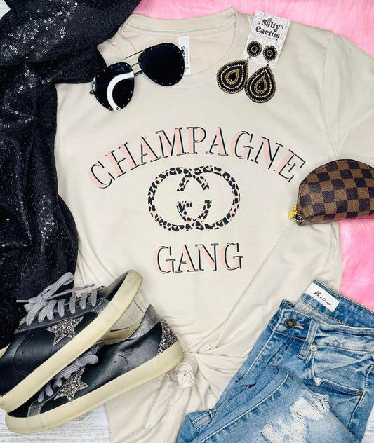 Champagne Gang Tan Tee