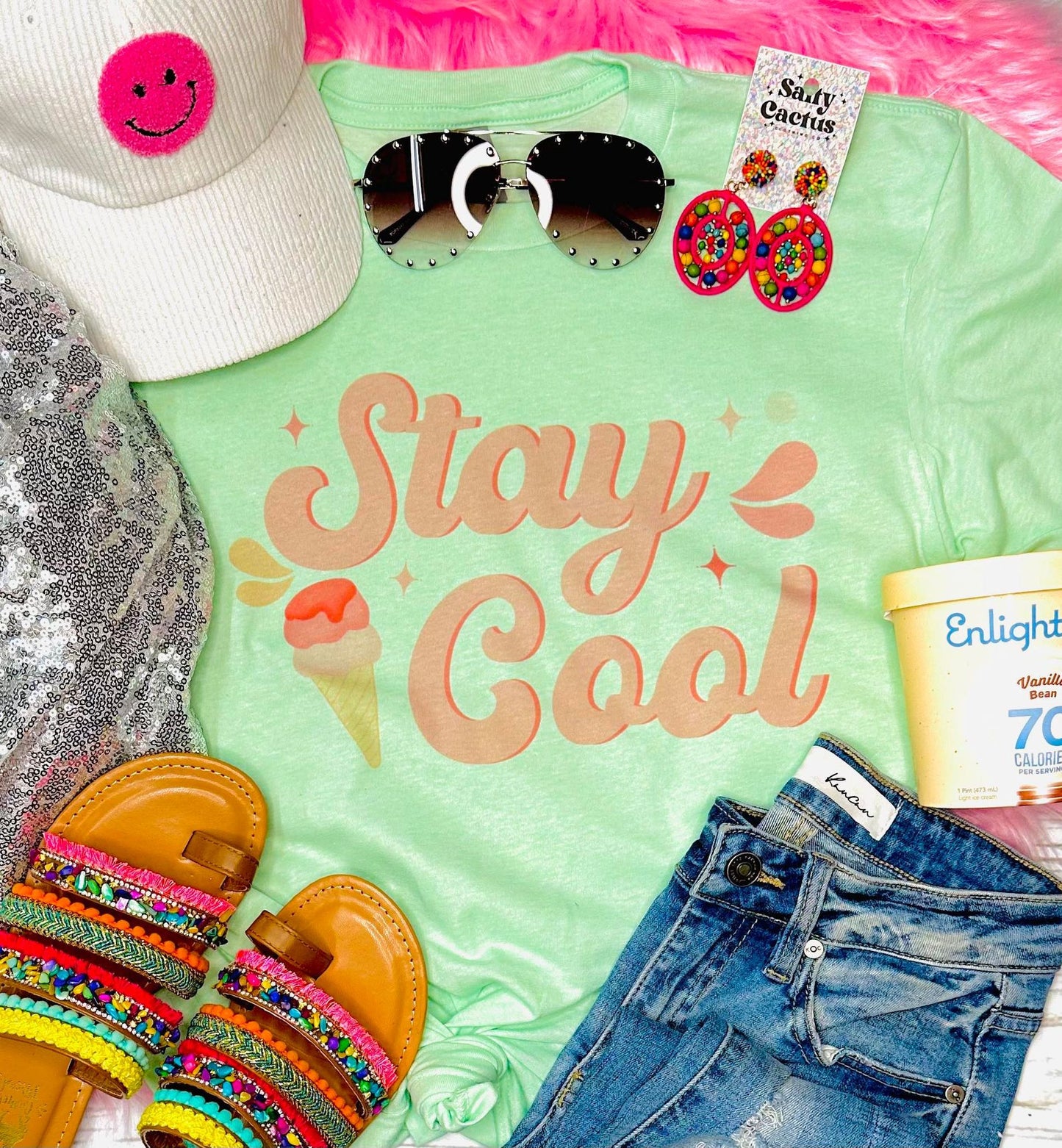 Stay Cool Ice Cream Mint Tee