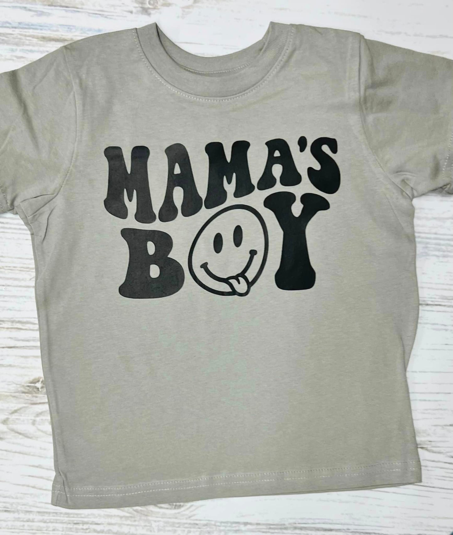 Mama's Boy Smiley Titanium Rabbit Skin