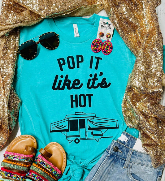 Pop It Like It's Hot Seafoam Tee