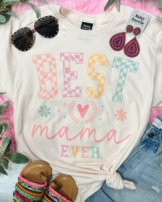 Best Custom Name Checkered Body Blush Tee