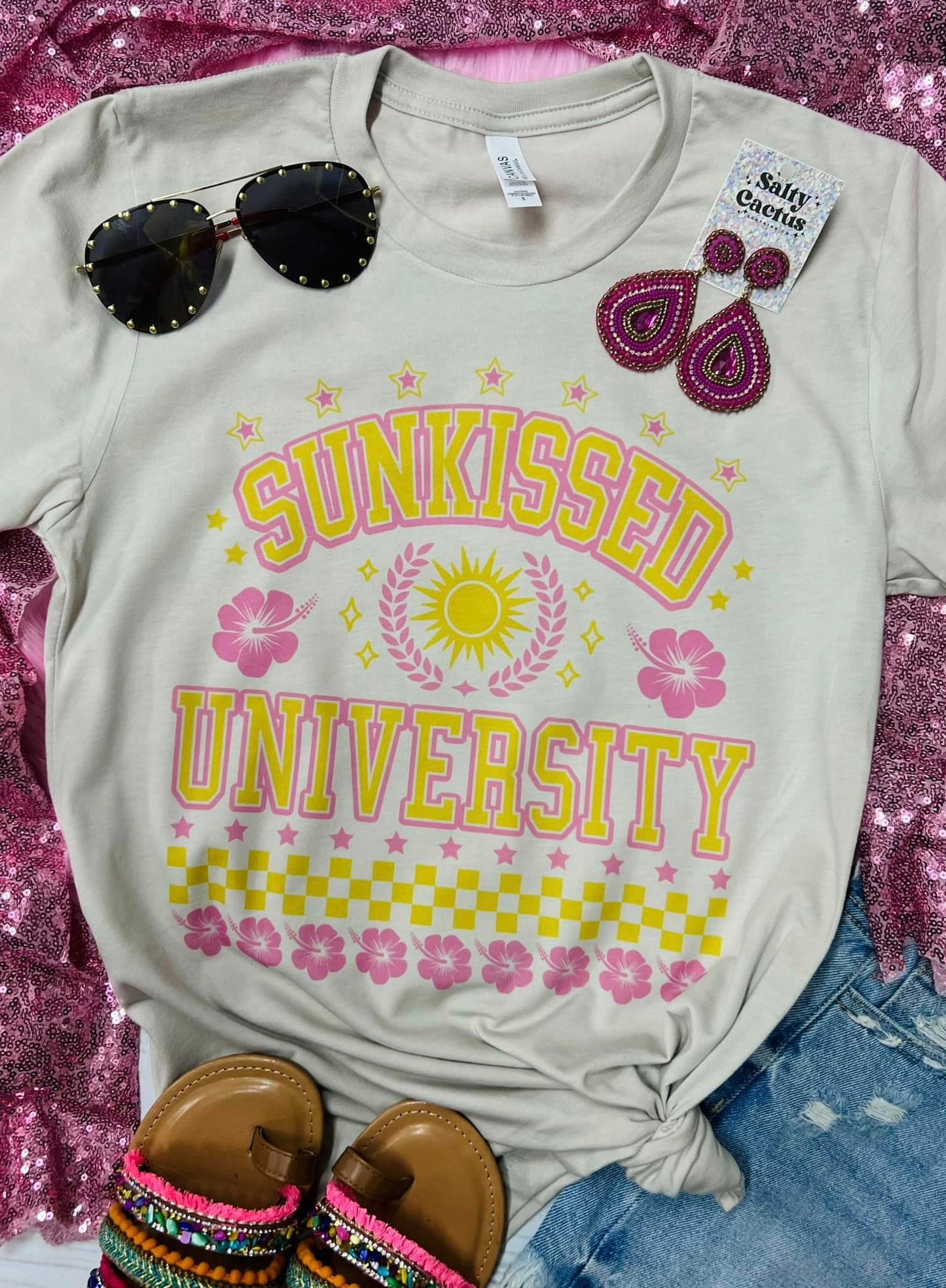 Sunkissed University Tan Tee