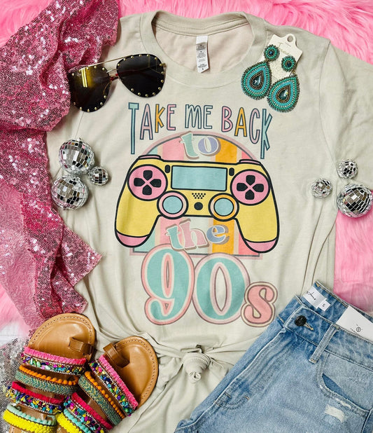 Take Me Back To The 90's Tan Tee