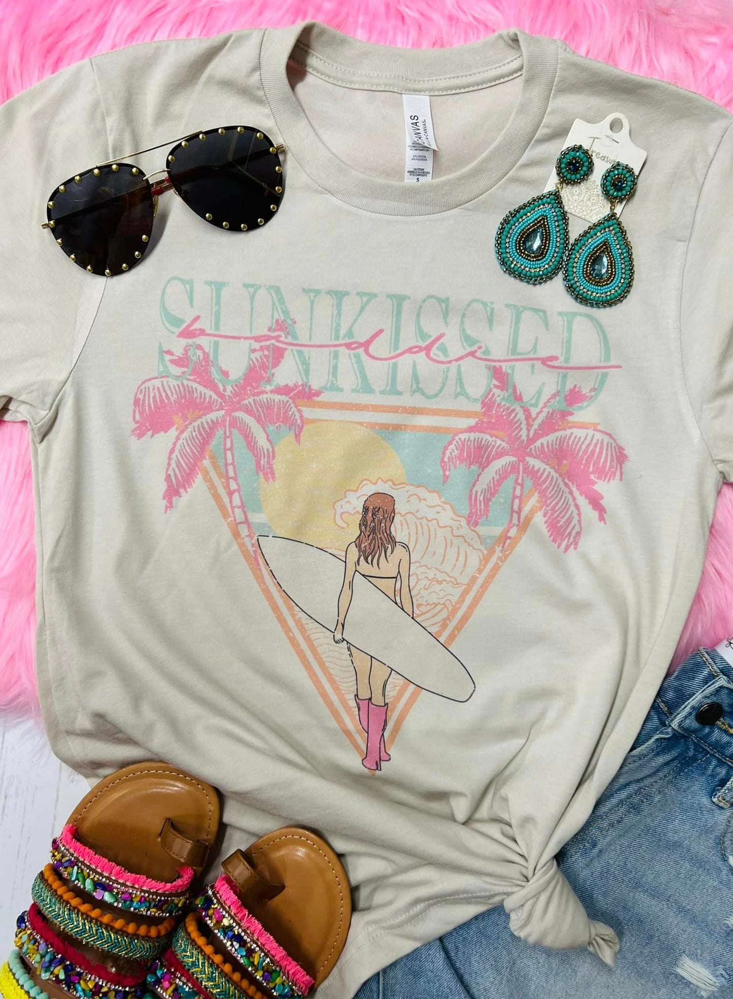 Sunkissed Baddie Tan Tee