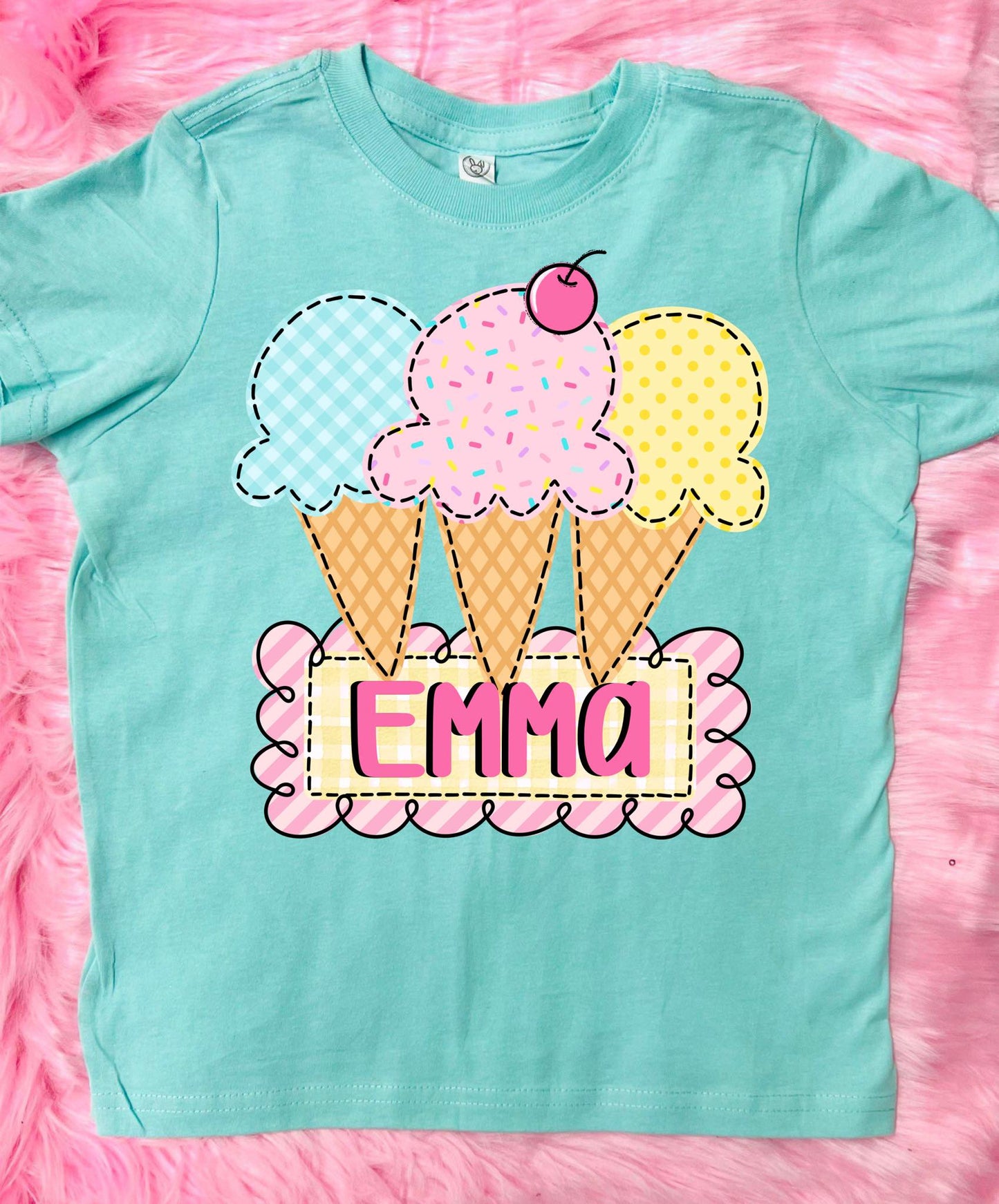 *DTG* Girls Ice Cream Custom Chill Tee