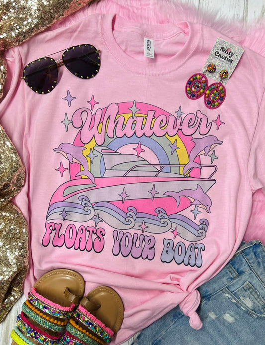 Whatever Floats Your Boat Baby Pink Tee