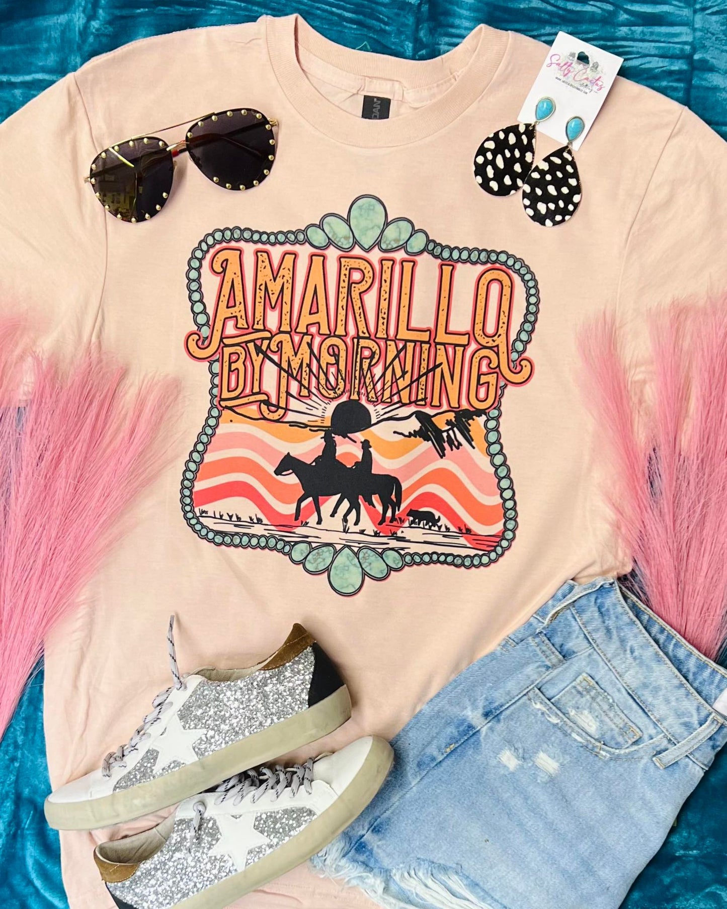 Amarillo By Morning Peach Tee