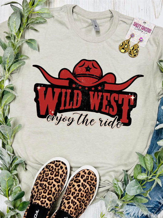 Wild West Enjoy The Ride Tan Tee