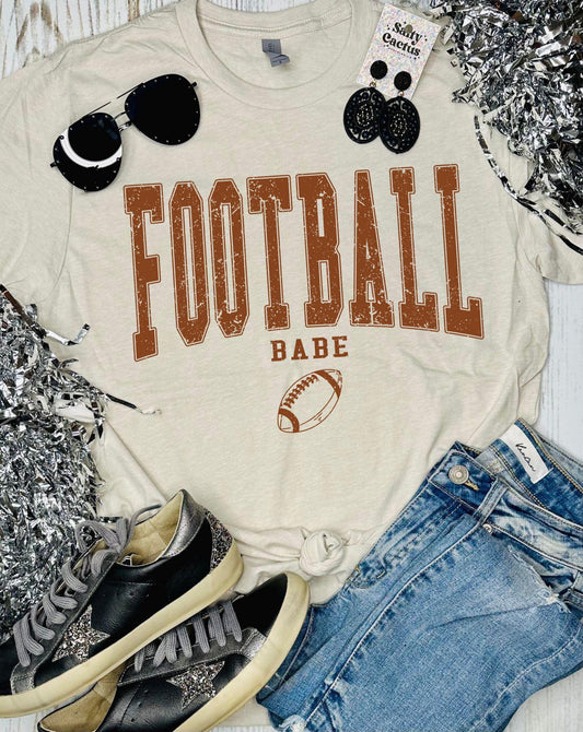 Football Babe Tan Tee