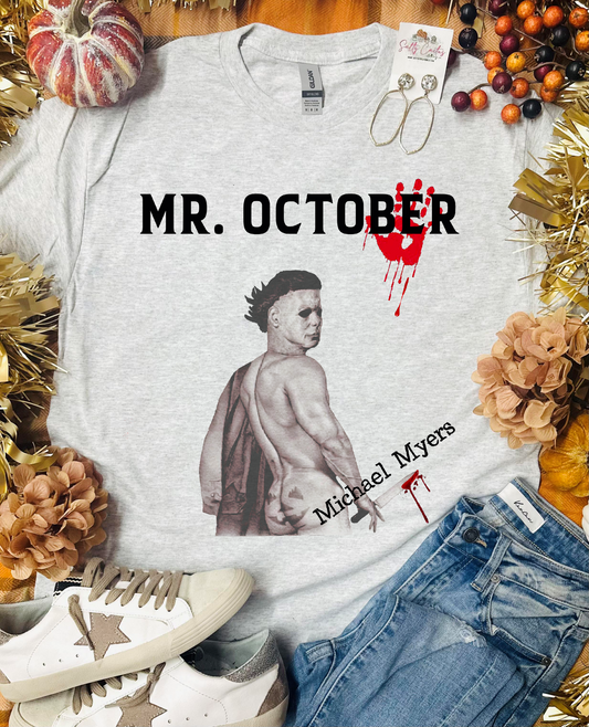 Mr. October Ash Grey Tee