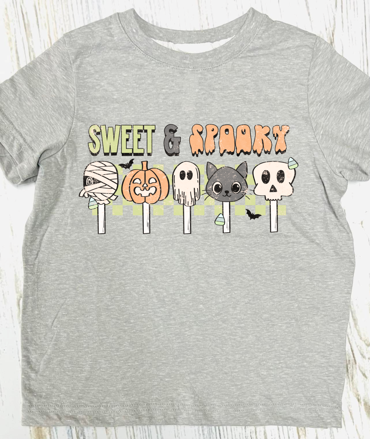 Sweet and Spooky Boy Grey Tee