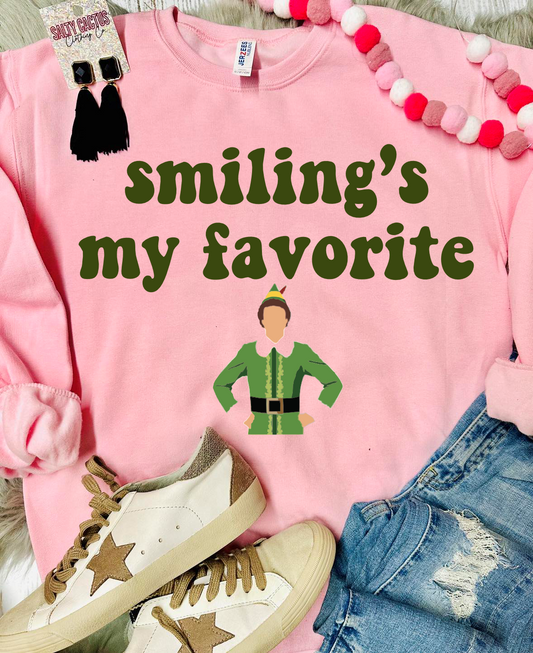 Smilings My Favorite Baby Pink Sweatshirt