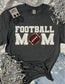 *DTG* Football Mom Faux Chenille Patch Colorful Tee