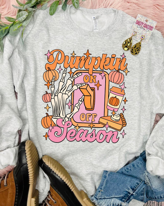 Pumpkin Season Switch Ash Grey Sweatshirt