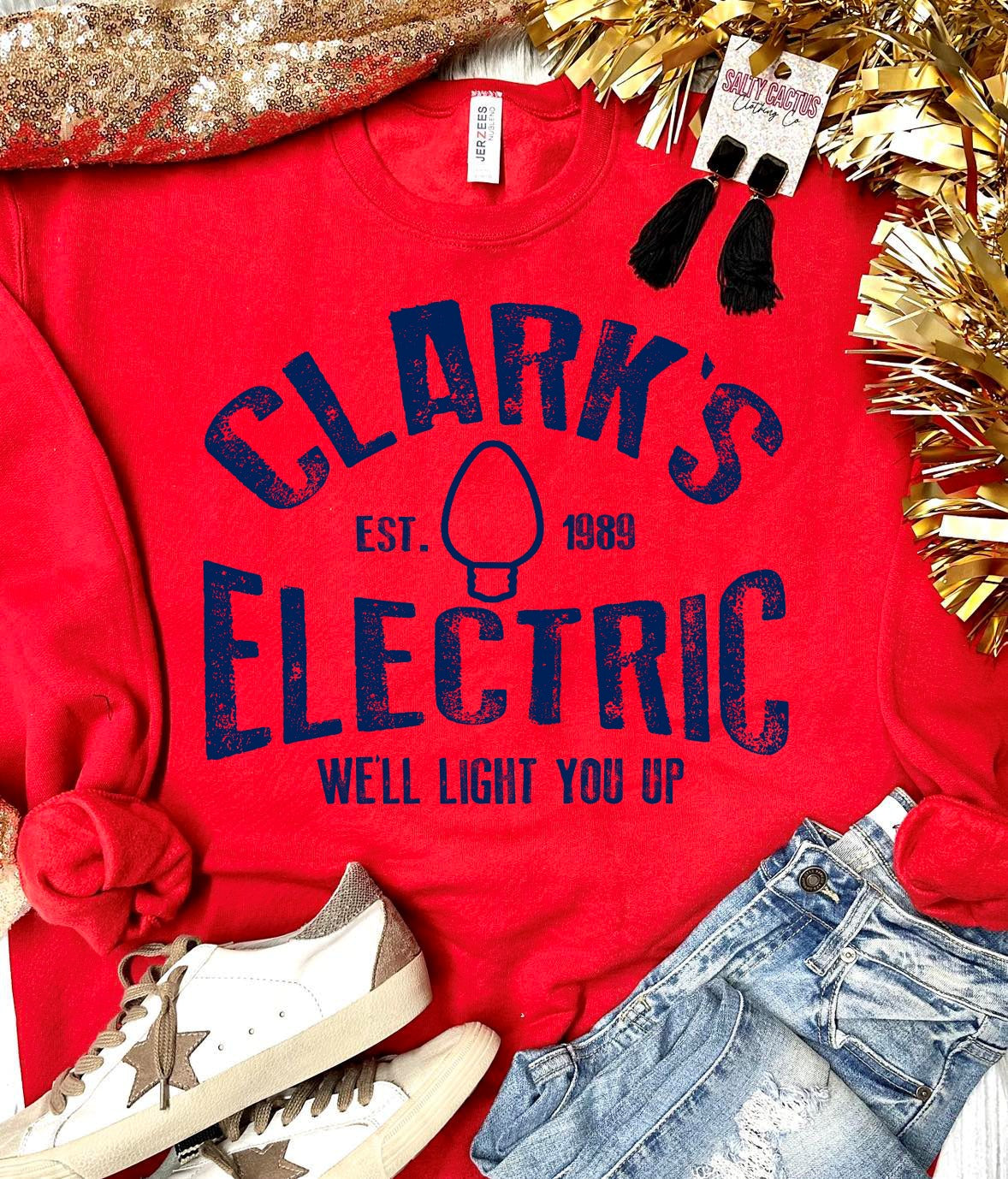 *DTG* Clark's Electric True Red Sweatshirt