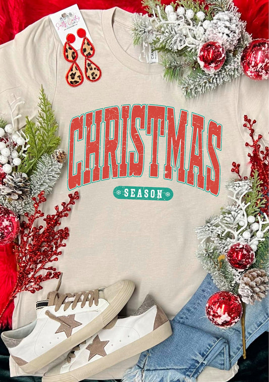 Christmas Season Distressed Vintage