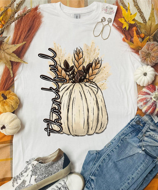 Thankful Gourd White Tee