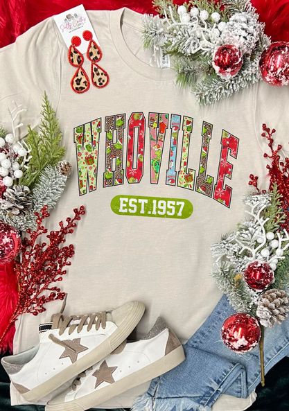 Whoville Est 1957 Tan Tee