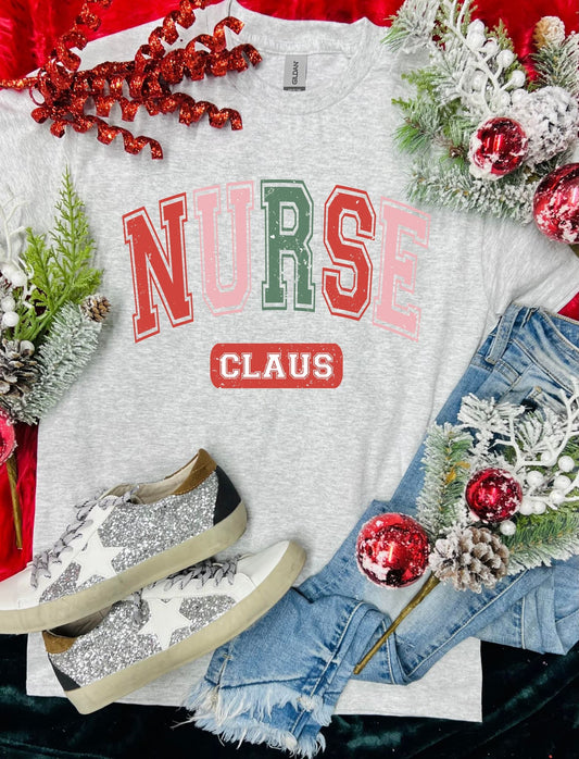 Nurse Claus Ash Grey Tee