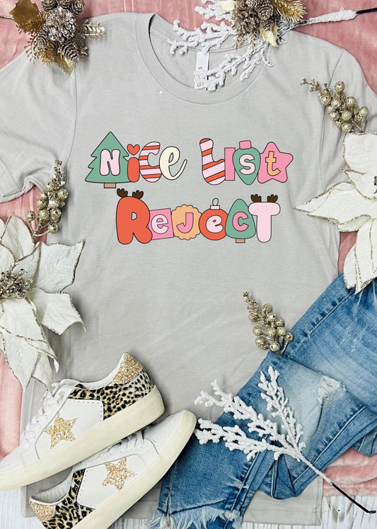 Nice List Reject Stone Tee