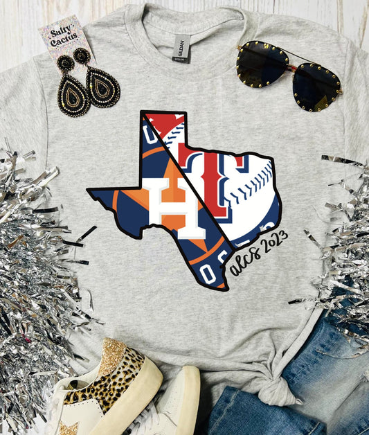 Texas Shape ALCS Ash Grey Tee