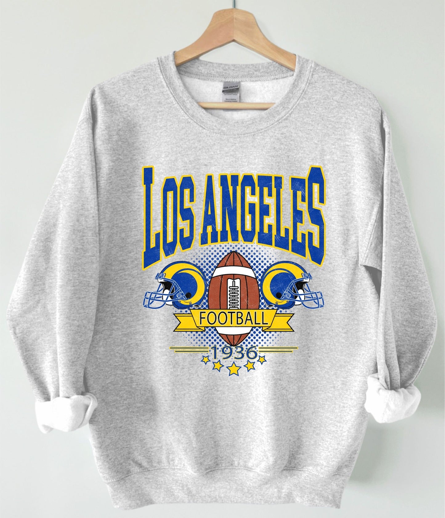 Vintage Football Ash Grey Sweatshirt