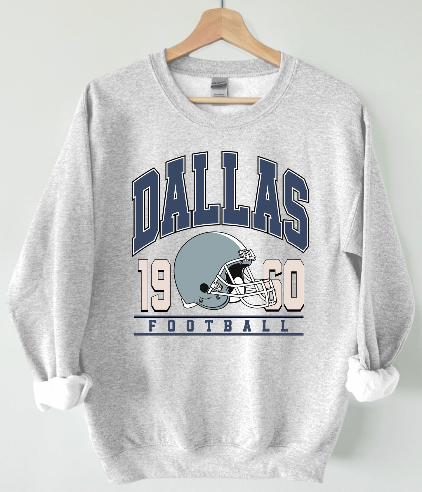 Vintage Football Ash Grey Sweatshirt