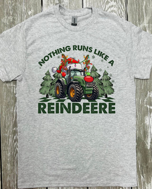 Nothing Runs Like a Reindeere Ash Grey Tee