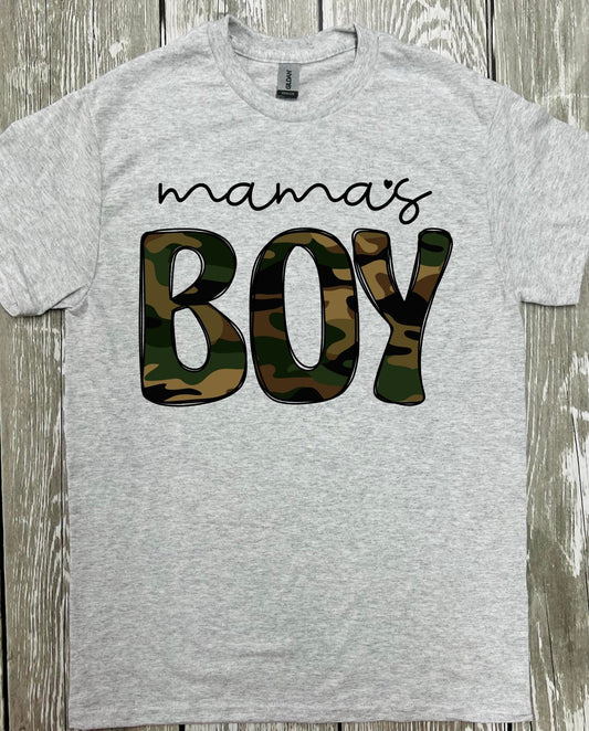 Mama's Boy Cursive Camo