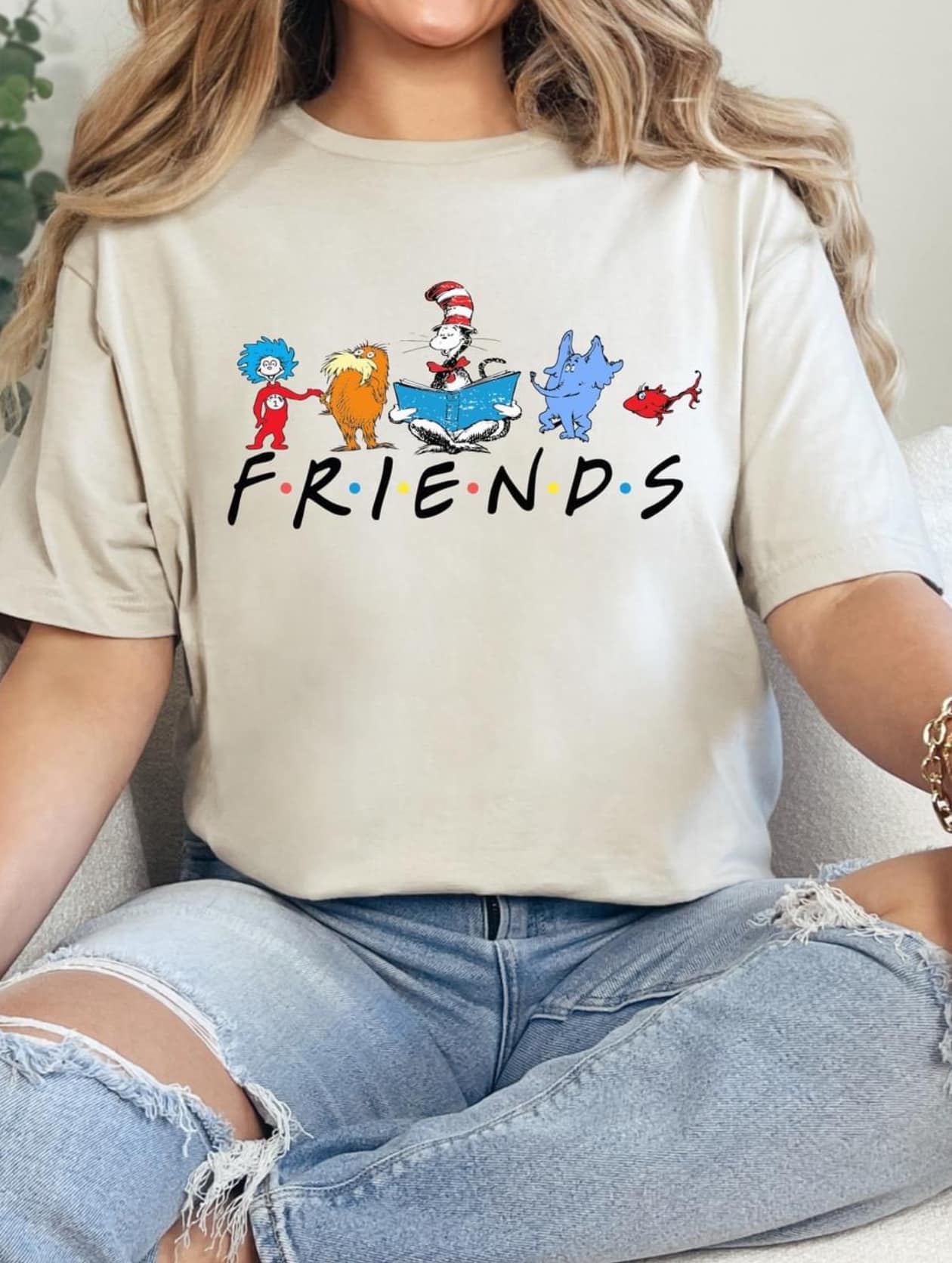 Friends Dr. Suess Tan Tee