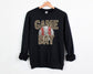 *DTF* Baseball/Softball Game Day Leopard Black Sweatshirt