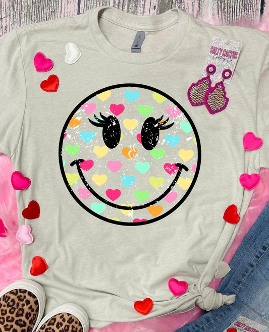 Sweetheart Smiley Tan Tee