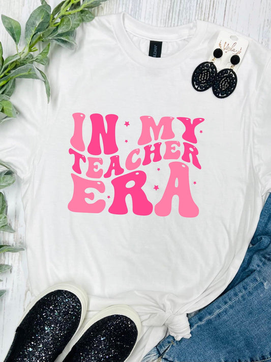 Retro Teacher Era White Tee