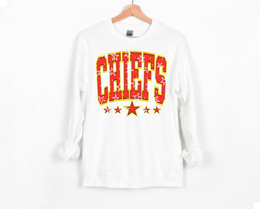 Chiefs Stars White Sweatshirt