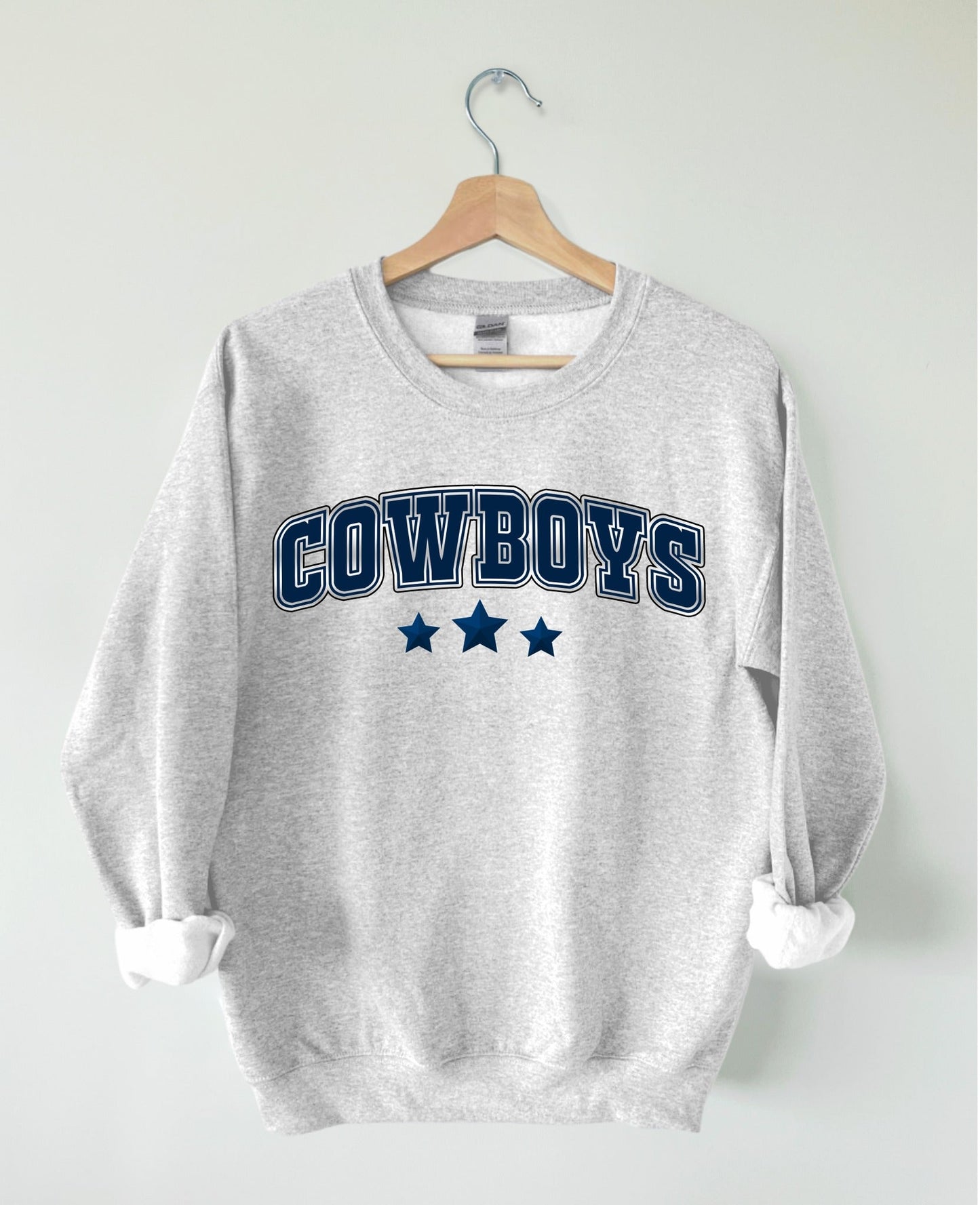 Arched Cowboys 3 Stars Ash Grey Sweatshirt