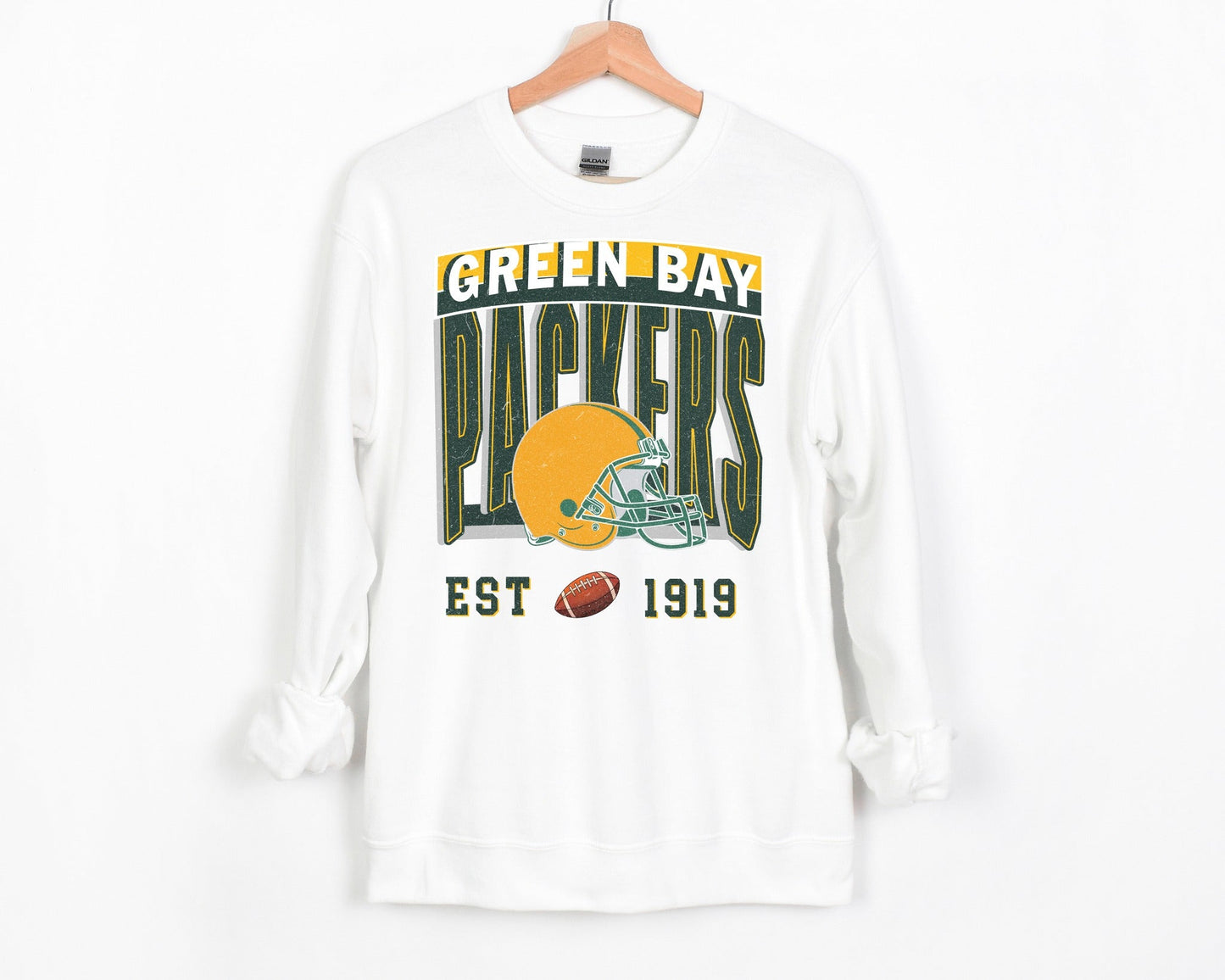 Greenbay Packers Est. White Sweatshirt