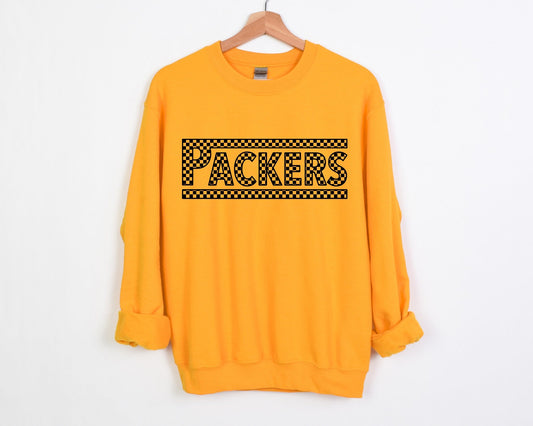 *DTF* Packers Checkered Gold Sweatshirt