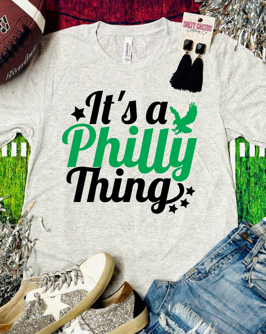 It's A Philly Thing Retro Ash Grey Tee