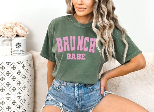 *DTF* Brunch Babe Moss Comfort Color