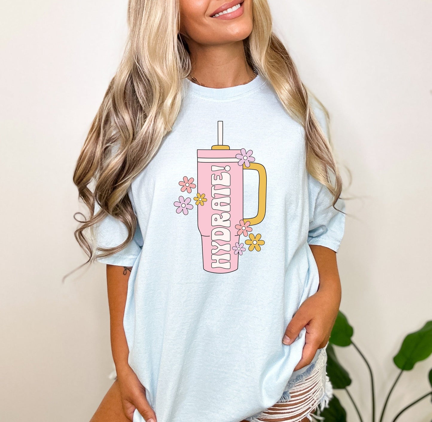 *DTF* Hydrate Trendy Cup Chambray Comfort Color