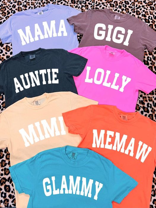 *PUFF* Colorful Custom Name Comfort Colors