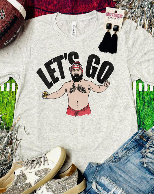 Lets Go Jason Kelce Tan Tee