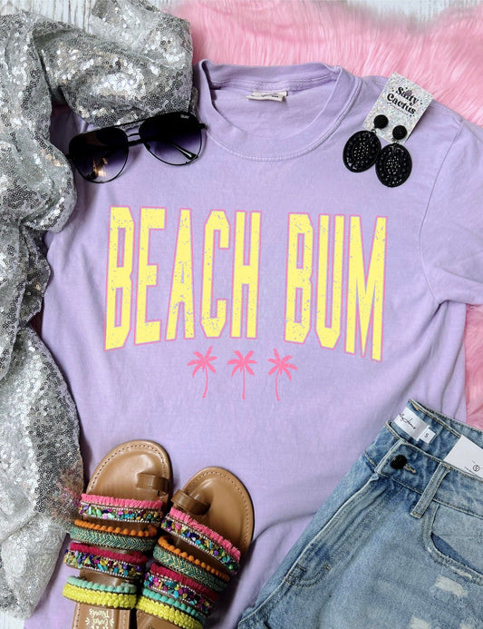 *SP* Beach Bum Yellow Violet Comfort Color