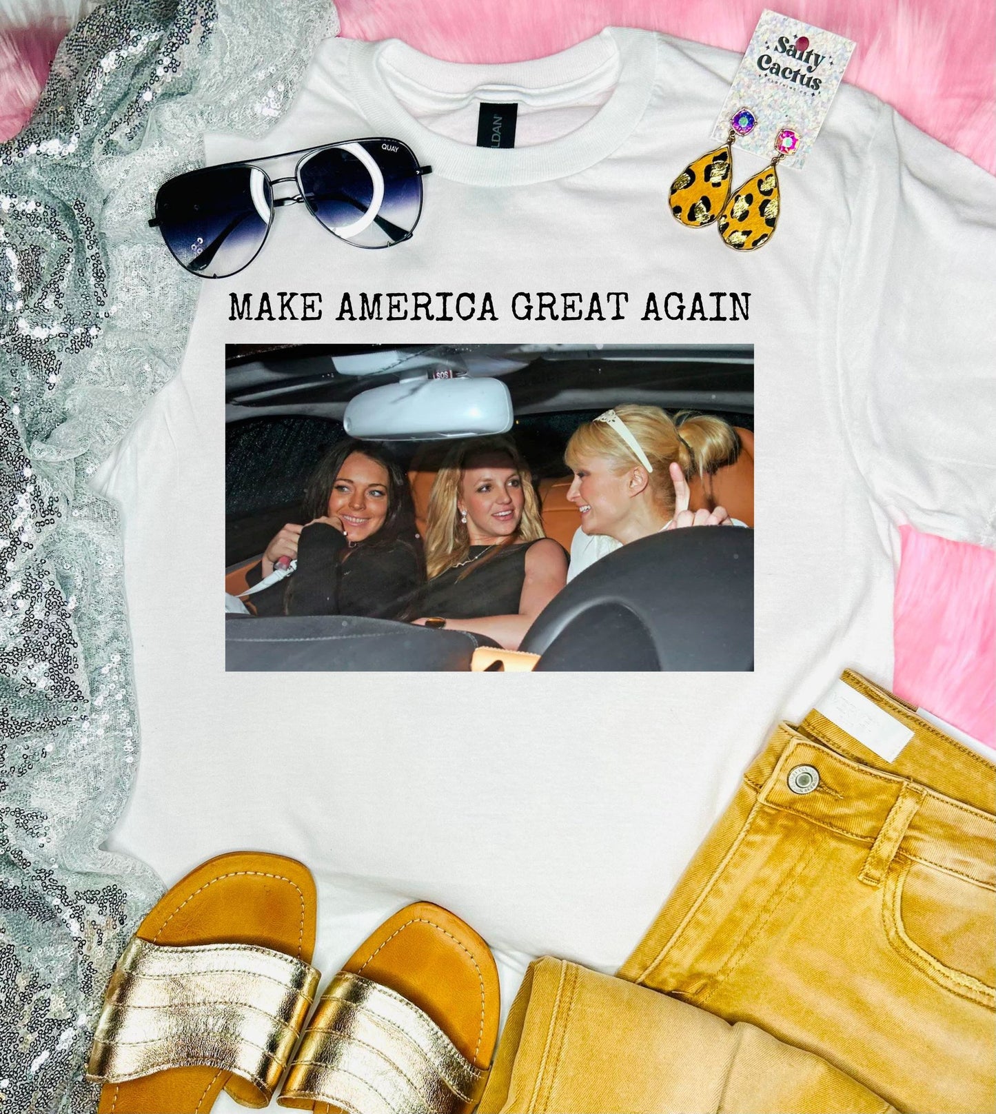 Make America Great Again 2000's White Tee